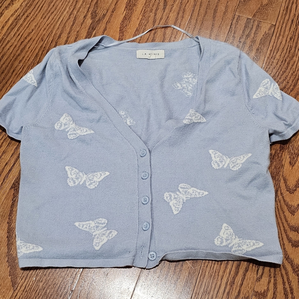 Butterfly crop top